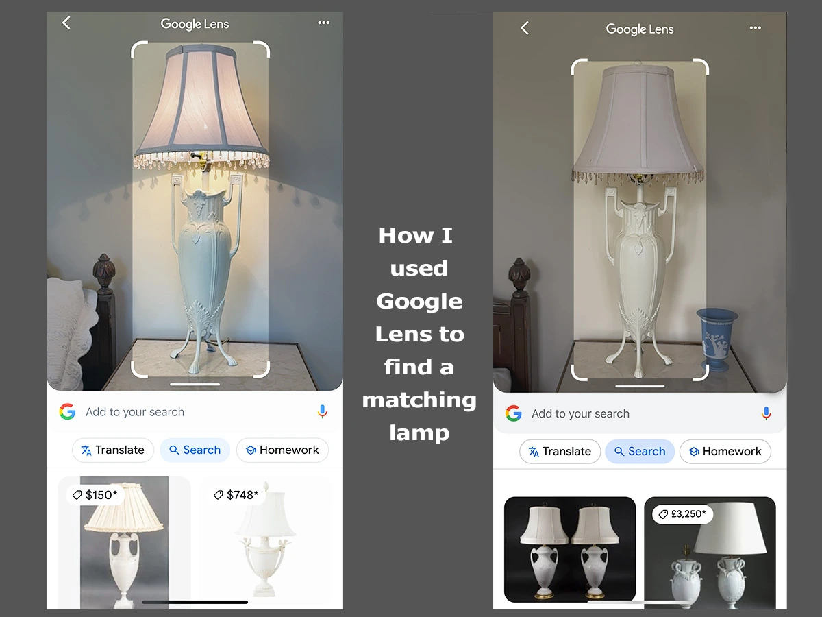 Mulisearch with Google Lens for ad product search